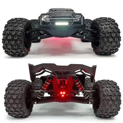 RC Car LED Lights Kit Front & Rear Light Lamp Taillight Headlight Set Compatible with Arrma Kraton EXB 1/8 RC Crawler Car Upgrade Parts Decoration LED Lights Accessories