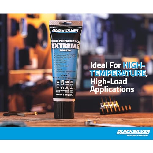 Quicksilver 8M0071838 High Performance Multi-Purpose Extreme NLGI 2 Marine Grease - 8 Oz. Tube - size: 8 oz Tube
