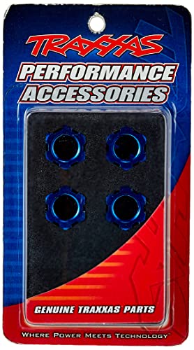 Traxxas 5353 Blue-Anodized Aluminum 17mm Splined Wheel Nuts (set of 4)