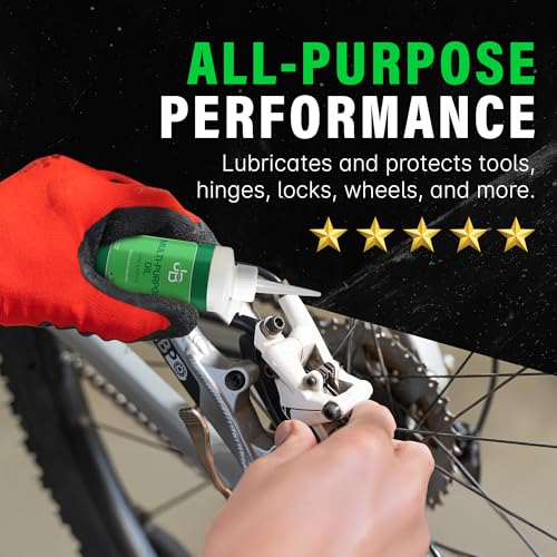 JB Industries Multi-Purpose Lubricating Oil 4 oz – All-Purpose Oil for Home, Automotive & Shop Use, Long-Lasting Anti-Rust Machine Oil with Precision Drip Applicator for Hinges, Wheels, Tools, & More