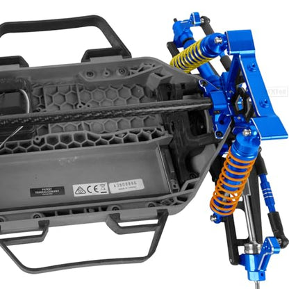 RC Aluminum Chassis Brace Upgrades Part for 1/10 Slash 4wd LCG,Slash 4x4 LCG VXL,Rustler 4wd,Rustler 4x4 VXL,Chassis Brace Heavy Duty Hops up,Navy Blue - color: Navy Blue - (Upgrades)
