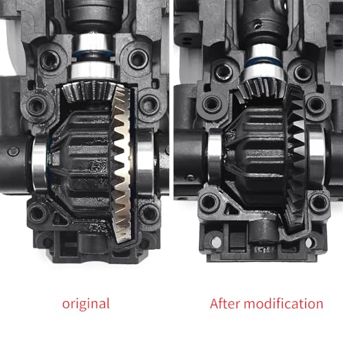 Steel Front Rear Diff Gear 13T/37T for Tra-xxas Slash Telluride | Summit E-Revo Brushless 1/10 RC Crawler Transmission Differential Gears