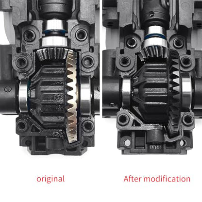 Steel Front Rear Diff Gear 13T/37T for Tra-xxas Slash Telluride | Summit E-Revo Brushless 1/10 RC Crawler Transmission Differential Gears