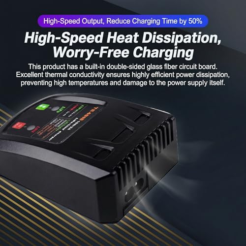 18W Fast LiPo Battery Charger, 2S 3S 4S RC Balance Charger Compatible with 7.4-14.8V LiPo & 8.7-17.4V LiHV Batteries, XH3P XH4P XH5P Connectors for FPV Drones, Airsoft Guns, RC Vehicles - size: LiPo Battery Charger