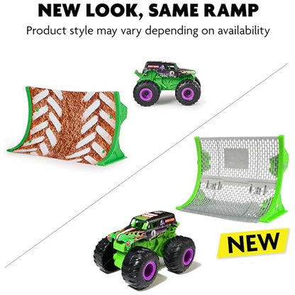 Monster Jam Official Grave Digger RC Truck with Ramp, 1:64 Scale