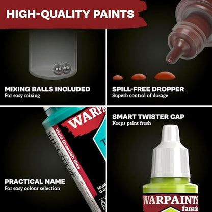 The Army Painter, Warpaints Fanatic Metallics Paint Set, 10 x 18 ml | Oro, rame, metallo, bronzo e argento, colori per D&D e Warhammer