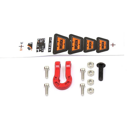 1 Set Full Metal RC Winch Compatible with 1/10 TRX4 SCX10 D90 90046, Red | Remote recovery and towing for trail driving, rock crawling and scale off-road truck builds - color: Red