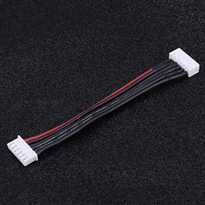 5Pcs Set Balance Connector Male Plug Extension Cable,Lipo Balance Extension Cable Silicone Wire Balance Leads Extension Cable for 2S 3S 4S 5S 6S