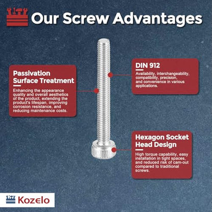 30pcs Socket Head Cap Screws - [M3-0.5 x 40mm] 304 Stainless Steel Allen Socket Drive for Electrical Motor 3D Printing Fan Engine Replacement Use, Silver - size: M3-0.5x40mm