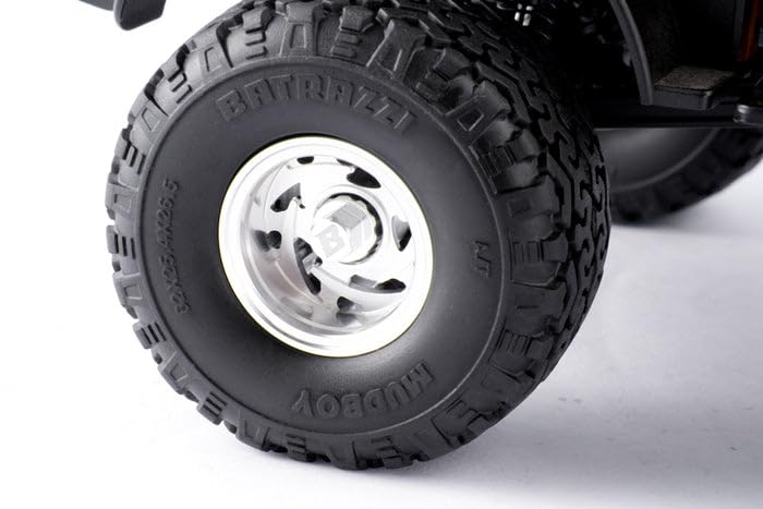 RC Crawlers Truck Upgrade Parts for 1/18 1/24 Scale&FMS FCX18 FCX24 : 1.0” Stellar Racing Beadlock Wheels (4pcs) Silver - color: Silver