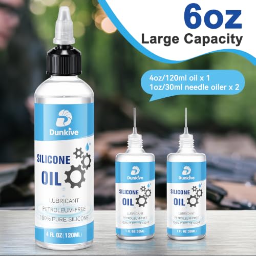 6 oz Airsoft Silicone Oil Lubricating, Needle Oiler, Pure | Oil Lubricant Airsoft Chamber Lube for Airgun Lubrication