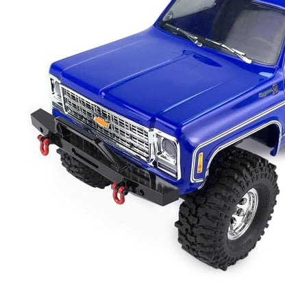 RCHUBAM Front Bumper with Trailer Hitch Hooks for 1/18 TRX4M K10 | Aluminum Alloy RC Upgrade Parts - style: Front Bumper