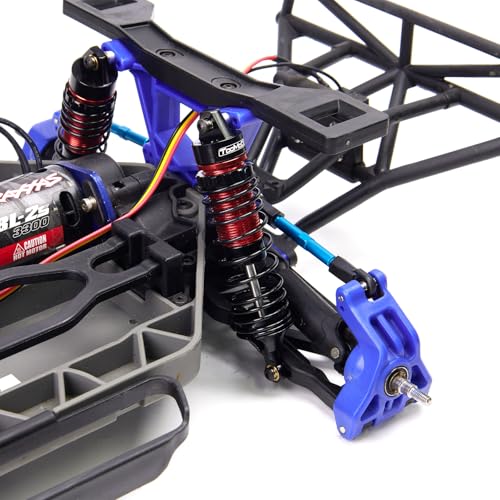 1/10 RC Oil Shock Absorber Big Bore Absorber Damper Set Compatible with Traxxas Slash 2WD/ 4X4, Rustler 2WD/ 4X4 VXL, Stampede, Hoss, Bandit Part Upgrades Replace of 5862 (Black/Red) - color: Black/Red