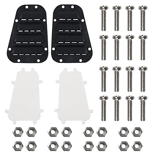 RC Plastic Door Handle Fuel Tank Cap Door Hinge Hood Grille Cover Grille Decoration Accessories Compatible with Traxxas TRX-4 TRX4 1/10 RC Crawler