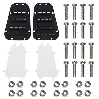 RC Plastic Door Handle Fuel Tank Cap Door Hinge Hood Grille Cover Grille Decoration Accessories Compatible with Traxxas TRX-4 TRX4 1/10 RC Crawler
