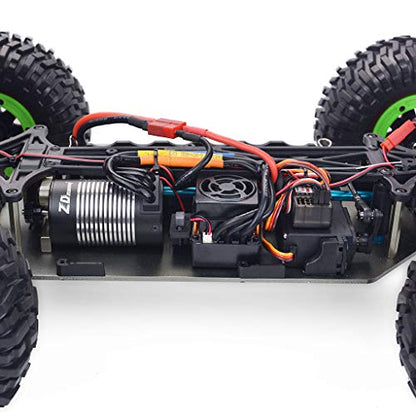 1/10 Scale 4WD RC Cars for Adults Brushless,Max 43 MPH Off-Road Fast RC Cars,Off-Road Remote Control Trucks (Green)