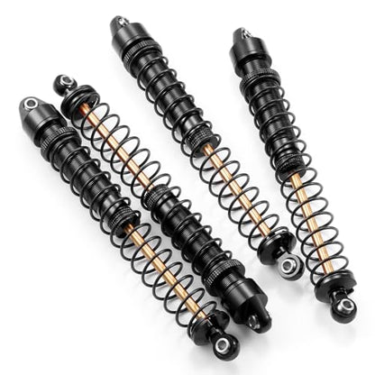 MOHERO 4Pcs RC Oil Filled Shocks - 80/90/100/110/120mm Shock Absorbers Kit for Most 1/10 RC Crawlers Like Axial SCX10 II III D90 CC01 Gen7 Gen8 CC01 Wraith RR10, etc (120MM) - size: 120MM