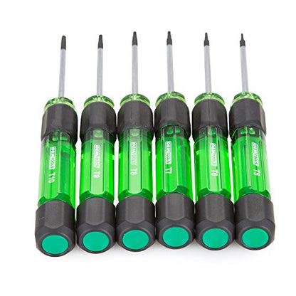 OEMTOOLS 22559 6 Piece Precision Torx Screwdriver Set, Mini Screwdriver Set for Electronics and Small Fasteners in Tight Spaces, Magnetic T5–T10 Torx Drivers, Chrome Vanadium Steel - style: Star Head