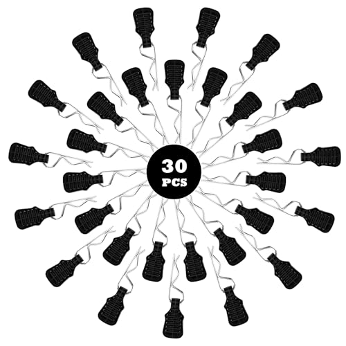 30 Pieces 1.4mm Universal RC Body Clips with Pull Tabs Car Clips RTR Clip Pins H165 Assembly Spare Parts for 1:8 1:10 1:12 Scale Redcat HPI Himoto HSP Exceed RC Car Parts Truck Buggy (Black) - color: 1.4mm