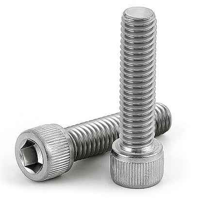 M8-1.25 x 25mm Socket Head Cap Screws Bolts, Allen Socket Drive, Stainless Steel 18-8 (304), Full Thread, Bright Finish, Machine Thread, 20 PCS - size: M8 x 25mm