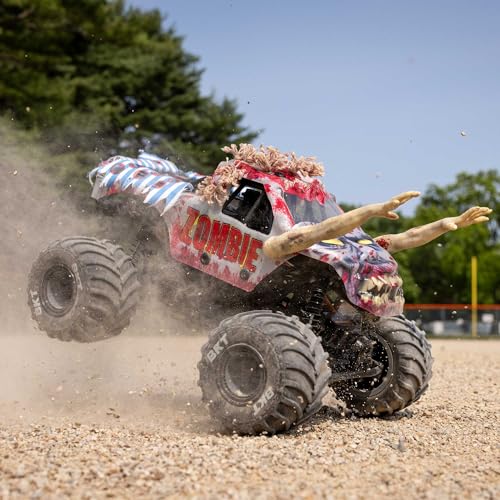 Losi 1/18 Mini LMT Zombie 2S 4X4 RTR Brushed Monster Truck Battery & Charger Included Red LOS01026T4 - color: Red