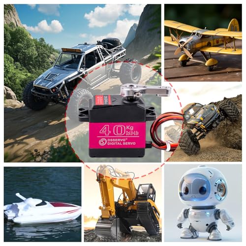 DS3240 40KG Waterproof Full Metal Gear 270 Degree Digital Servo 6V with 25T Servo Arm for 1/8 1/10 RC Car Crawler Truck Mechanical Arm