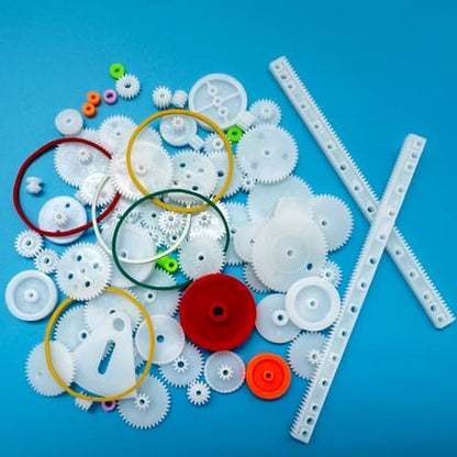75PCS Plastic Gears Set Motor Gears for Motor DIY Model Toy RC Car Helicopter Gear Replacement