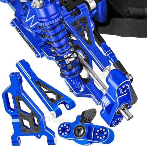Rc Upgrades Part for 1/8 Typhon 6s BLX,1/7 Felony Infraction 6S BLX Limitless,Front Rear A-Arms,Steering Blocks,Caster Block,Aluminum A-Arms,Caster Block,Steering Blocks,Wheel Hex,Nave Blue - color: Navy Blue - (Rc Parts)