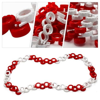 120 Pieces RC Car Racing Track Drift Runway Drift Field Fence with 30PCS Road Cones for 1/14 1/16 1/18 1/24 1/28 1/30 1/43 Mini RC Car (Red & White, 150PCS) - color: Red & White, 150pcs