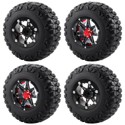 4pcs 2.2'' Crawler Tire for 1/10 AXIAL SCX10 D90 CC01 90018 TRX-6 Redcat | 120mm OD 40mm Width Tires with Foam,RC Crawler Upgrade Parts