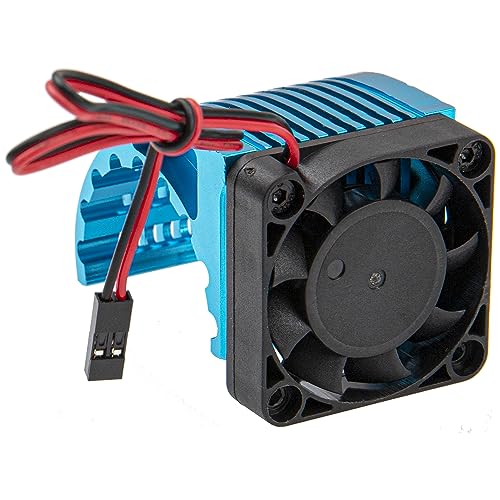 Universal 42mm Aluminum Heat Sink Heatsink with 5V Cooling Fan for 1/8 RC Car 4068 4076 4274 7282 1515 Brushless Engine Motor (Blue) - color: Blue