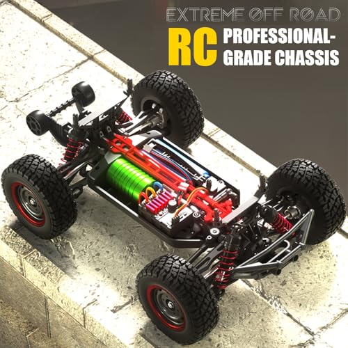 1/16 Brushless Fast RC Desert Car for Adults, Top Speed 37mph Electric Off-Road RC Monster Trucks, 4X4 Remote Control High Speed RC Car for Sand Land Hobby Toy Gifts SCY-16106PRO (Purple) - color: Pro-purple