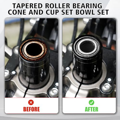 Tapered Roller Bearing Cone and Cup Set for Talaria Sting MX3 MX4 MX4 EVO/EXPEX, Chrome Steel Taper Bearing Set Bowl Set Conical Bearing for Taparia