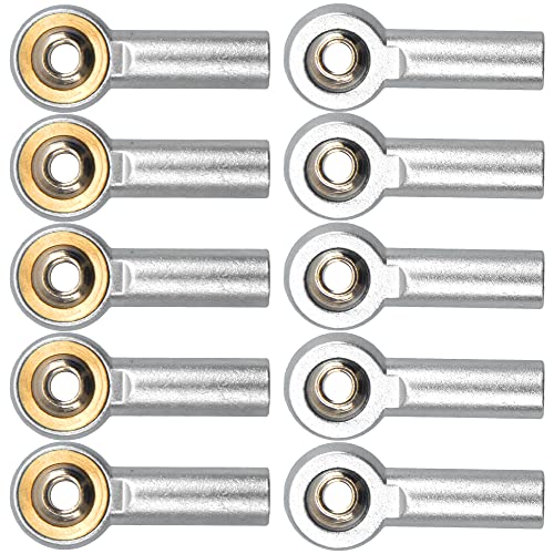 12Pack Vgoohobby Aluminum M4 Link Rod Tie Rod End Ball Head Joint Holder CW 26mm Compatible with Axial Redcat HPI Traxxas HSP 1/10 RC Car Truck Buggy Crawler (Silver) - color: Silver