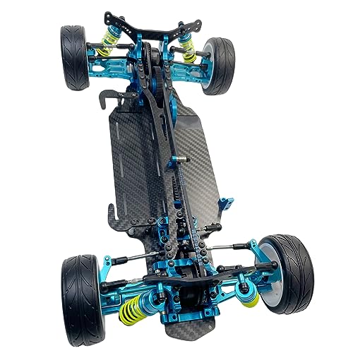 X416 RC DIY 1/10 Alloy and Carbon D4 AWD EP Drift Racing Car Body Frame Kit Electric Touring Car Chassis Frame