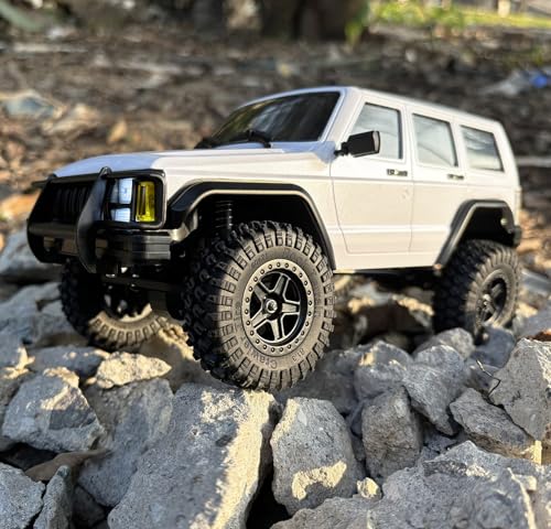 WPLDEWAN RC Rock Crawler RC Truck 4x4 1/18 Scale Remote Control Jeep RTR | All Terrain 370 Brushed Motor 2.4GHz Fully Proportional 3 Range Speed Light System Hobby Grade‌ Adult