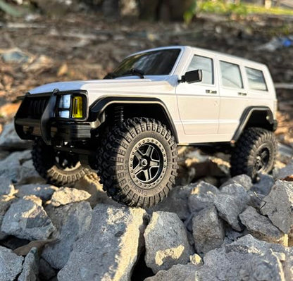 WPLDEWAN RC Rock Crawler RC Truck 4x4 1/18 Scale Remote Control Jeep RTR | All Terrain 370 Brushed Motor 2.4GHz Fully Proportional 3 Range Speed Light System Hobby Grade‌ Adult
