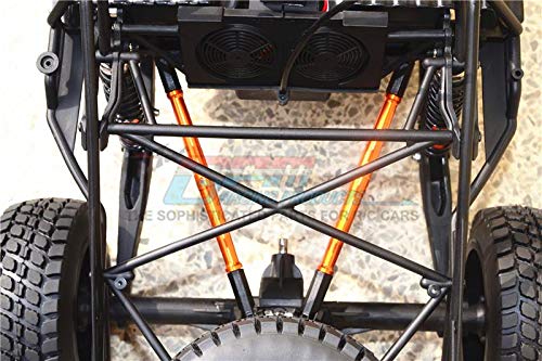 1:10 Baja Rey/Rock Rey Upgrade Parts Aluminum Adjustable Rear Upper Chassis Link Tie Rods - 1Pr Set Blue