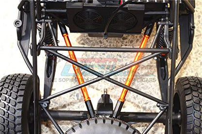 1:10 Baja Rey/Rock Rey Upgrade Parts Aluminum Adjustable Rear Upper Chassis Link Tie Rods - 1Pr Set Blue