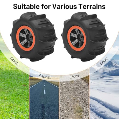 1/10 RC Paddle Tires Wheels, daitoku RC Truck Tires and Wheels for 9125 X07 X08 X17 9155 9156 9201E 9205E 9206E 200E 201E RZ001G-A 104009