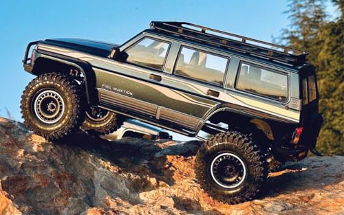 YIKONG YK4107 1/10 4WD RC Rock Crawler Two Speed Differential Lock LCG Chassis Tank Turn RC Car LED Lights Off-Road Climbing Truck