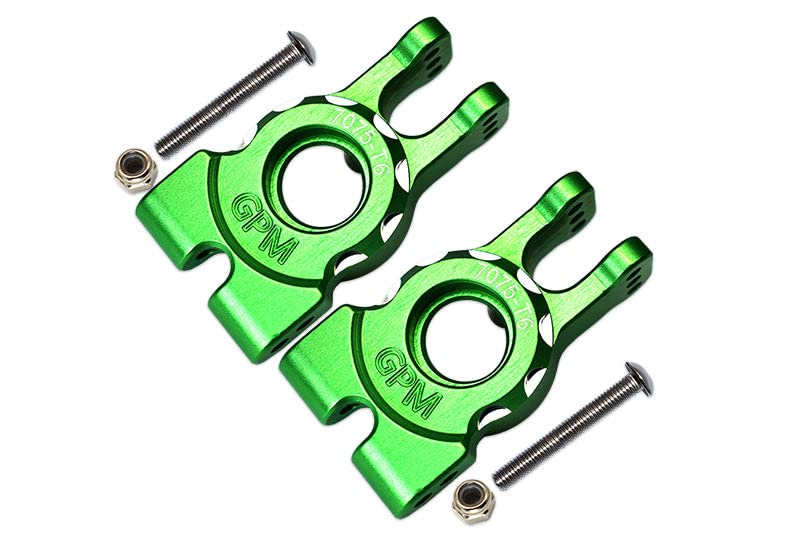Aluminum 7075-T6 Rear Knuckle Arms For Traxxas 1/8 4WD Sledge Monster Truck 95076-4 - 6Pc Set Green