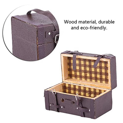 Retro Wooden Storage Box, Decorative Organizer with Leather Clasp, Ideal for RC Vehicles Toy Parts Accessories