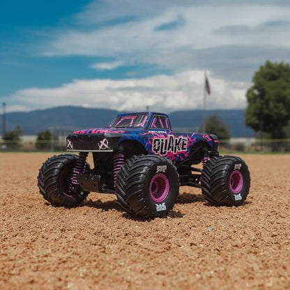 ARRMA 1/16 Quake GROM 4X4 RTR Brushed Monster Truck, Purple | RC Truck, Battery & Charger Included, ARA2137T3 - color: Purple