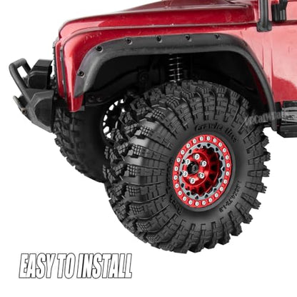 RC 1.9In Soft Rubber Wheel Tires for 1/10 RC Crawler Car SCX10 SCX10 II 90046 SCX10 III AXI03007 SCX10 Pro TRX4 TRX6 D90 Gen7/8 VS4-10 MST CFX,BRCatWPark 4Pcs Soft Rubber Wheel Tires-(C) - style: 4Pcs 1.9 Rubber Wheel - (C)