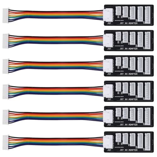 6pcs RC Product JST-XH-2-6S Lipo Battery Charge Balance Board, JST XH Board Balance Expansion Charger Adapter gor RC 6S LiPo Battery Charge - color: 6pcs JST-XH Balance Board