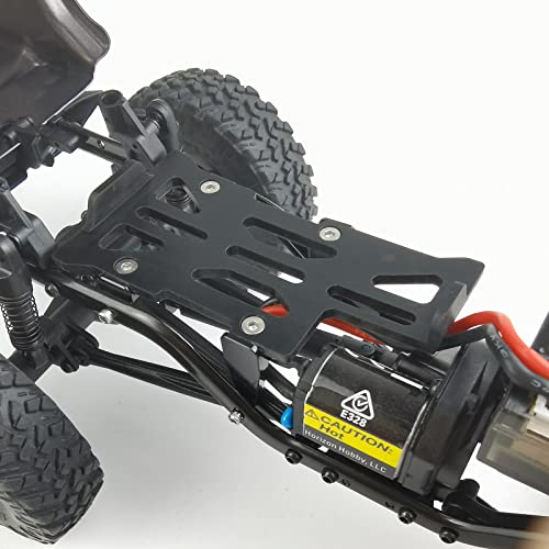 Low Center of Gravity Conversion Kit Fixed Battery Mounting Plate 2mm Battery Holder for 1/24 RC Crawler Car SCX24 Upgrades Accessories, Black