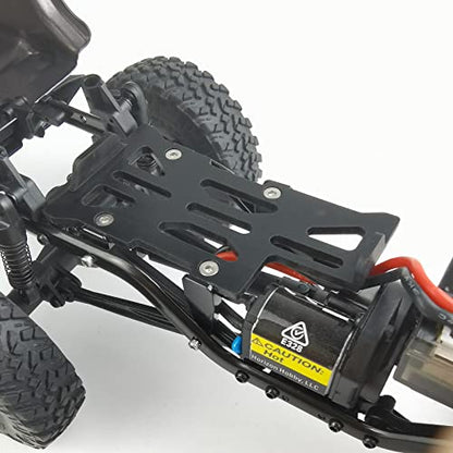 Low Center of Gravity Conversion Kit Fixed Battery Mounting Plate 2mm Battery Holder for 1/24 RC Crawler Car SCX24 Upgrades Accessories, Black