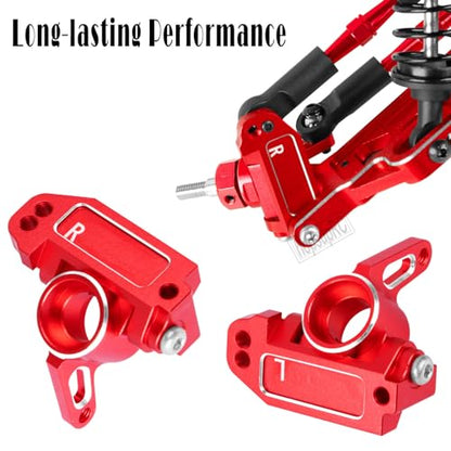 Upgrades Parts for 1/10 Slash VXL 2WD/Slash 2WD,Aluminum Front Rear Suspension A Arms & Caster Block&Steering Blocks&Rear Stub Axle Carriers,Red,(Only for Slash) - color: Red(arm&caster Blocks Set)