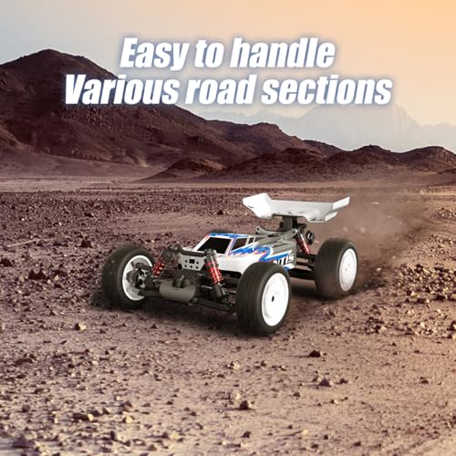 1/16 Scale 4WD RC Off-Road Truck, 70KM/H Brushless Remote Control Car with Full Proportional Steering, All-Metal Bearing Gear Vehicle Model for Hobbyists